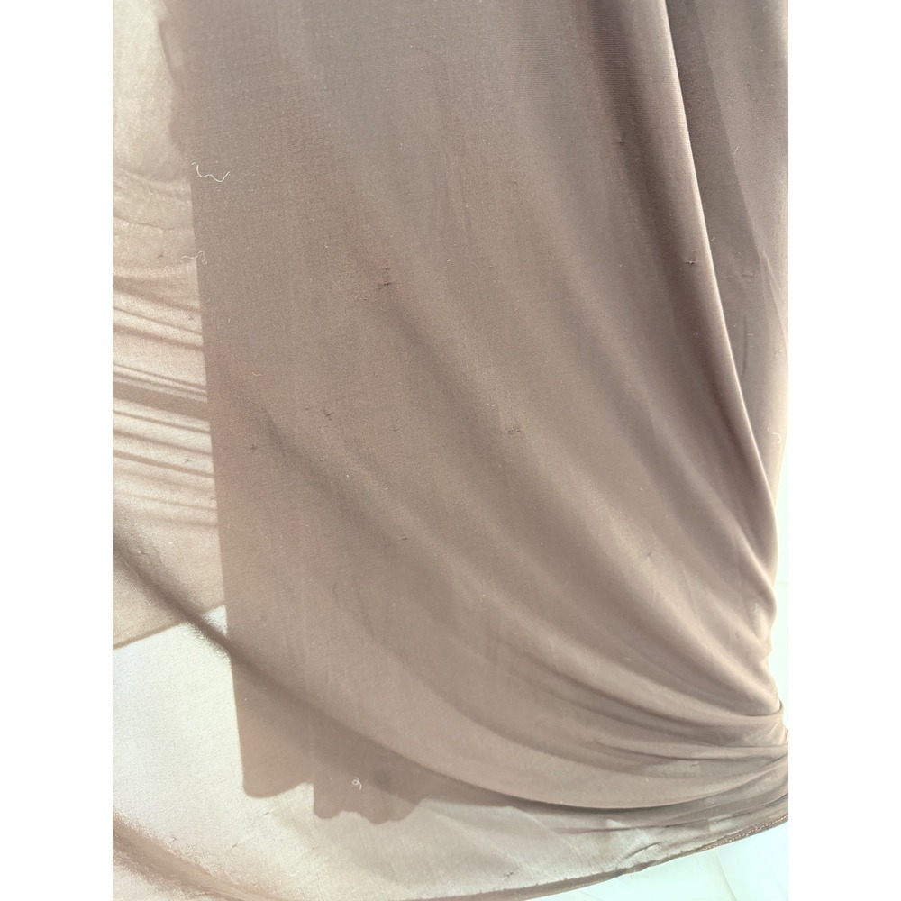 Ronny Kobo Brown Ruched Halter Neck Maxi Dress XL - Picture 10 of 14